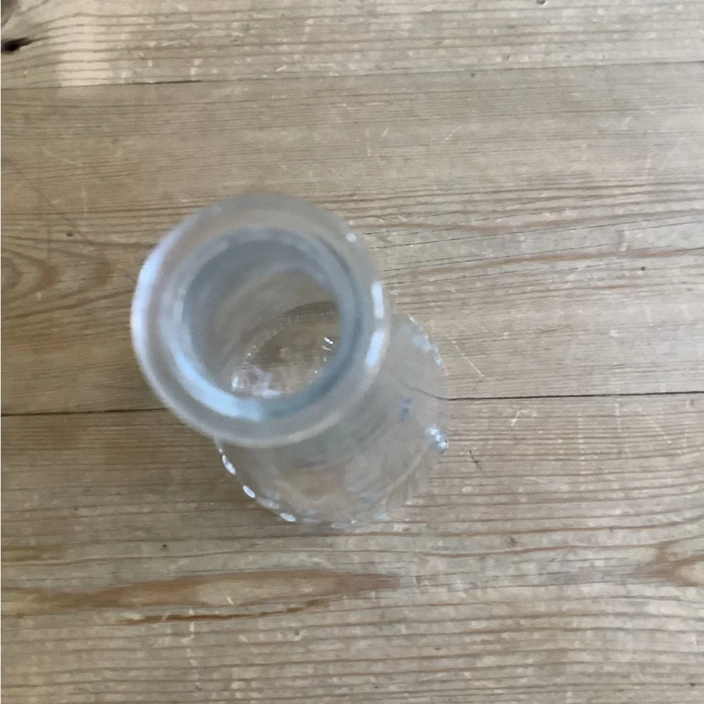 Six Ikea Vases Clear Glass Hobnails Designed by Emma Dafnas